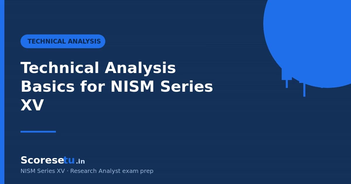 Technical Analysis Basics for the NISM Series XV Exam — NISM Series XV Research Analyst exam guide by ScoreSetu